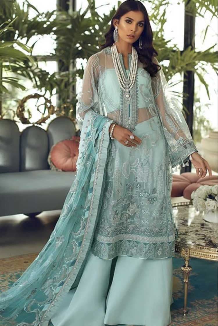 Elan - EC-03 Nuriye Tresor Embroidered Organza — view 1