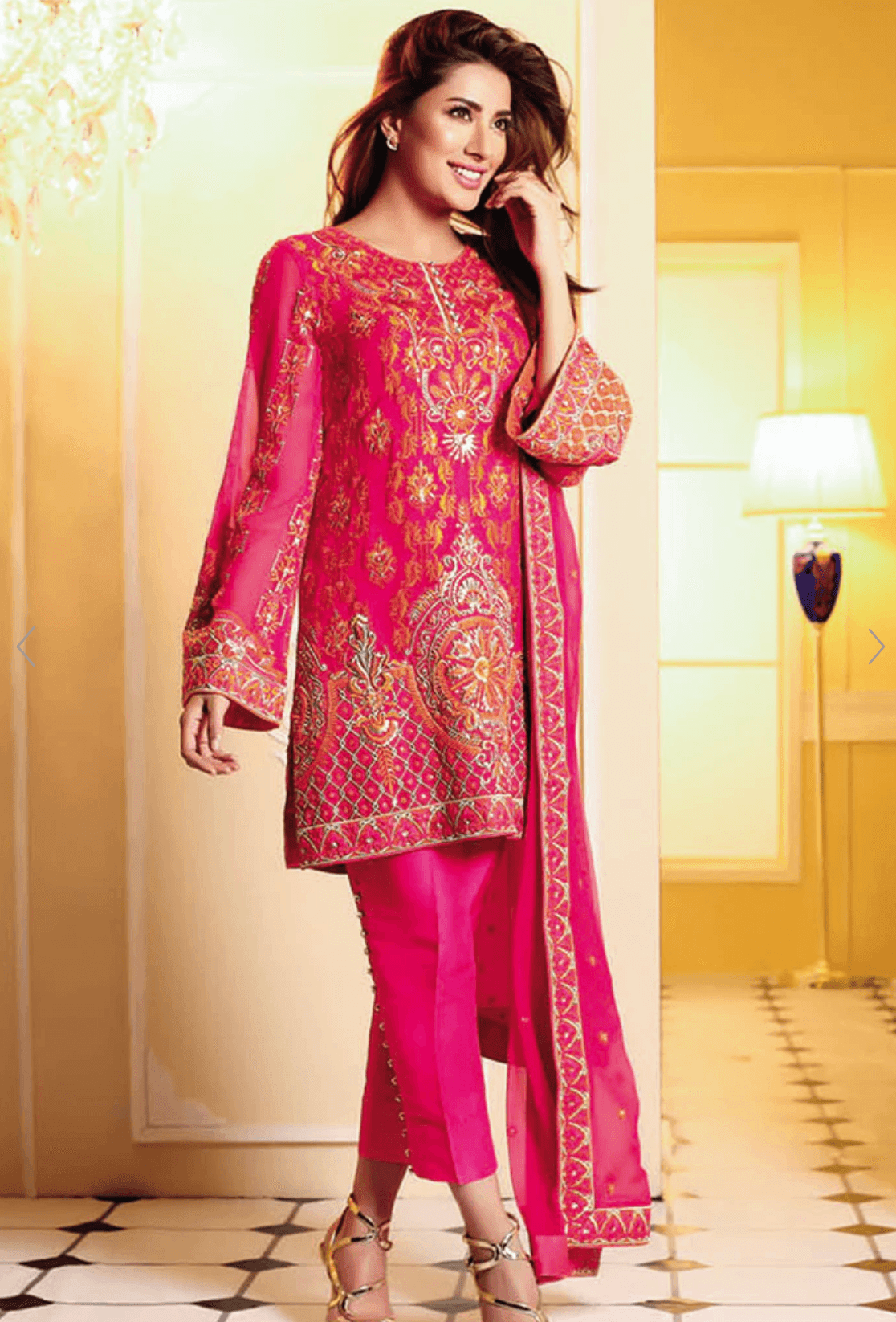 Nomi Ansari Embroidered Chiffon Collection Vol-2 2016 – DN03 — view 1