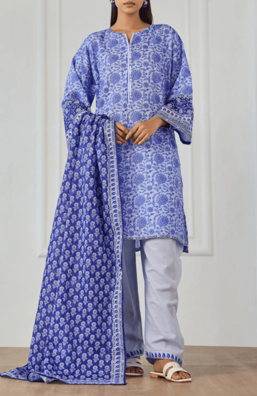 Orient Classic Khaddar - 3-PC - Printed — view 1
